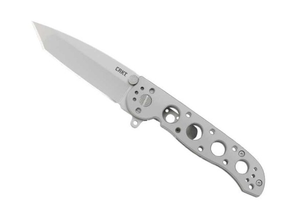 crkt 1602ss.cr couteau lame 8,5 cm acier 12c27 manche 11 cm gris