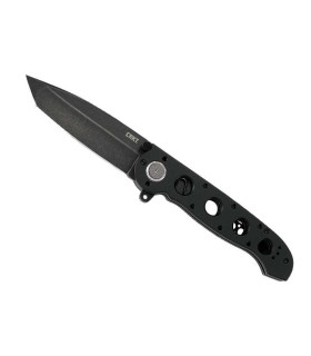 crkt 1604db.cr couteau lame 12 cm acier d2 manche 13,5 cm noir