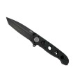 crkt 1604db.cr couteau lame 12 cm acier d2 manche 13,5 cm noir