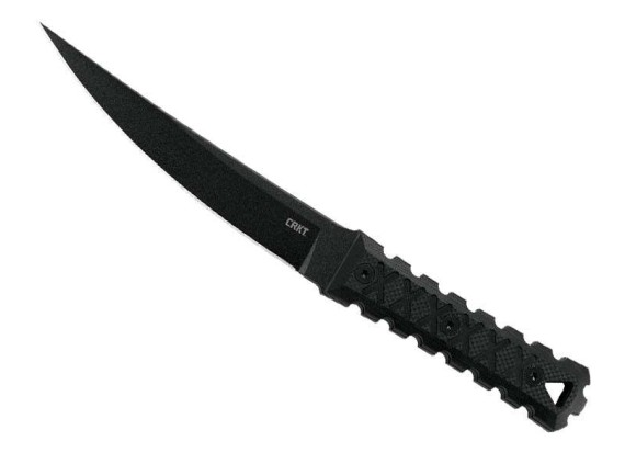 crkt 2927.cr poignard lame 16,5 cm acier carbone sk-5 manche 16,5 cm noir
