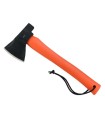 crkt 2727.cr hachette lame  cm acier carbone 1055 manche 33,5 cm orange