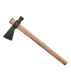 crkt 2724.cr hache lame  cm acier carbone 1055 manche 45,5 cm bois