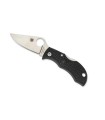 spyderco mbkp couteau lame 5 cm acier vg-10 manche 6,5 cm noir