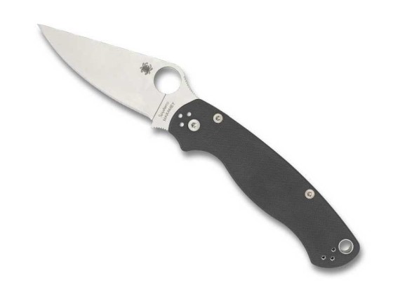 spyderco c81gpdgy2 couteau lame 10 cm acier Micro-Melt® manche 12 cm gris