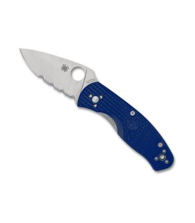 spyderco c136psbl couteau lame 8,2 cm acier CPM-S35VN manche 10,5 cm bleu