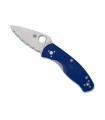spyderco c136sbl couteau lame 8,2 cm acier CPM-S35VN manche 10,5 cm bleu
