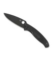 spyderco c142pbbk couteau lame 11,5 cm acier 8Cr13MoV  manche 13 cm noir