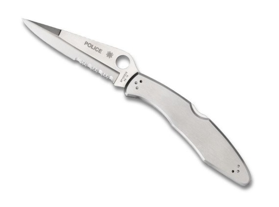 spyderco c07ps couteau lame 11,5 cm vg-10 manche 13,5 cm gris