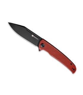 sencut sa12c couteau lame 8,5 cm acier d2 manche 11 cm rouge