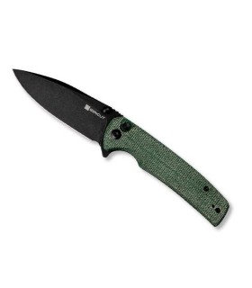 sencut s210072 couteau lame 8,5 cm acier 9Cr18MoV manche 11 cm vert