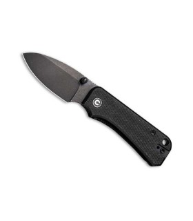 civivi c19068s2 couteau lame 6,5 cm acier nitro-v manche 8 cm noir