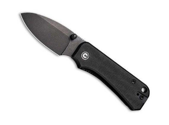 civivi c19068s2 couteau lame 6,5 cm acier nitro-v manche 8 cm noir