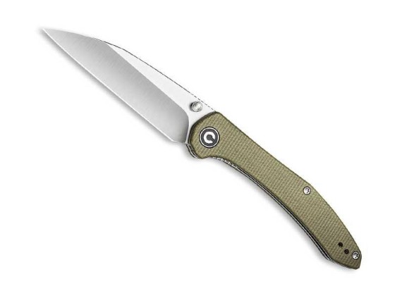 civivi c200043 couteau lame 8 cm acier 10cr15comov satiné manche 10,5 cm vert olive