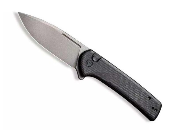 civivi c210061 couteau lame 10,5 cm acier nitro-v manche 12 cm noir