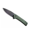 civivi c210062 couteau lame 10,5 cm acier nitro-v manche 12 cm vert