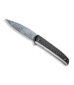 civivi c20063bds1 couteau lame 8,5 cm acier damas industriel inox manche 11 cm noir