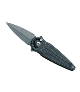 fox production fx.551alg couteau lame 8 cm N690Co revêtement PTFE manche 10 cm gris