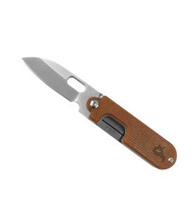 fox production bf.719min couteau lame 6 cm tout acier 440c satiné manche 7,5 cm naturel au recto