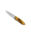 maserin 923.ra poignard lame 7 cm acier 14c2bn satiné manche 7 cm stabilisé orange