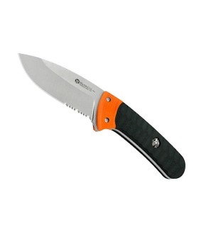 maserin 975.g10na poignard lame 8,5 cm  manche 8,5 cm noir/orange
