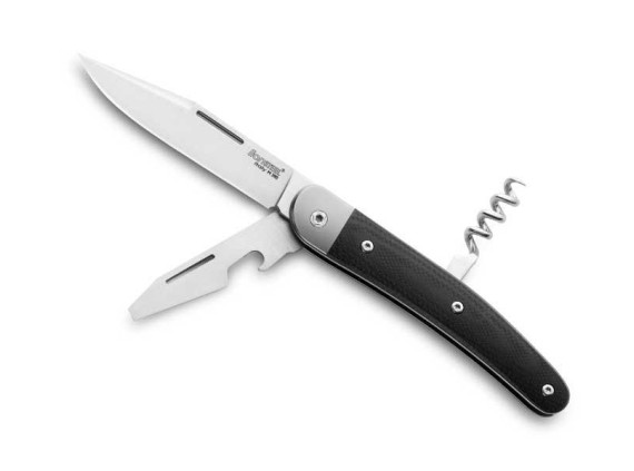 lionsteel jk3.gbk couteau lame 8 cm  manche 10 cm noir