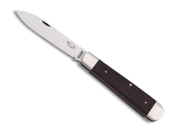 otter 261.rrau couteau lame 8,2 cm acier inox 1,4034 manche 10,5 cm chêne fumé
