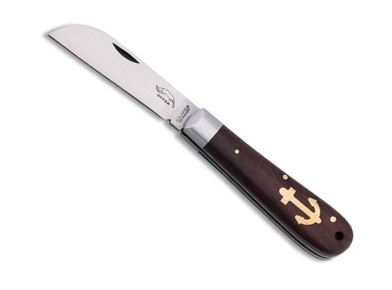 otter 173.rml couteau lame 8,2 cm acier inox 1,4034 manche 10,5 cm grenadille