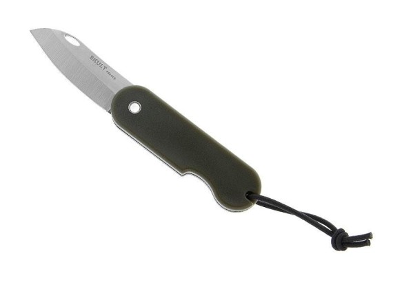 skult sk.v couteau lame 8 cm acier inox x46cr13 manche 10 cm vert