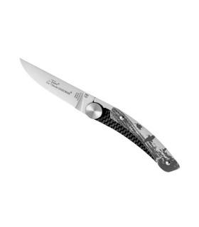 dozome 4971.pc couteau lame 8,2 cm acier x50crmov15 manche 10,5 cm