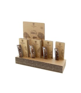 dozome 4966.pr2 couteau lame 11 cm acier x50crmov15 manche 12,5 cm noyer