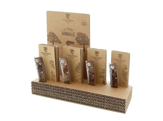 dozome 4966.pr2 couteau lame 11 cm acier x50crmov15 manche 12,5 cm noyer