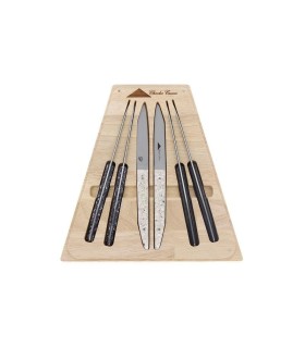 charles canon chc.t6ass coffret de table acier 12c27 manche 23 cm nuancé