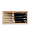 dozome 3218 coffret de table inox manche 23 cm noir mat