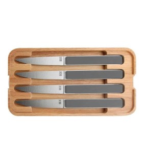 tb 50027 couteau acier inox mat manche 22,5 cm ardoise