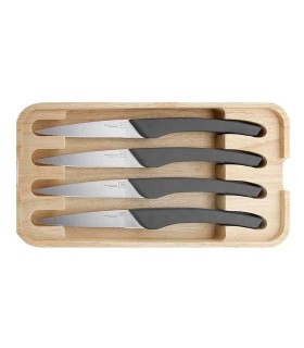 tb 60095 couteau acier inox mat manche 22,5 cm ardoise