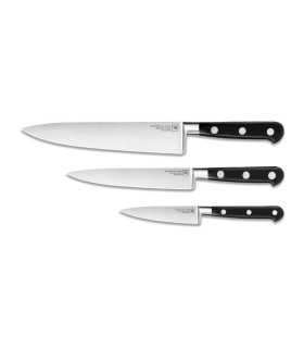 tb 20096 couteau acier inox nitrox 16cr forgé manche 20 cm noir