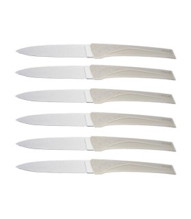 florinox kia6.f couteau acier X35Cr16N manche 23 cm beige ficelle