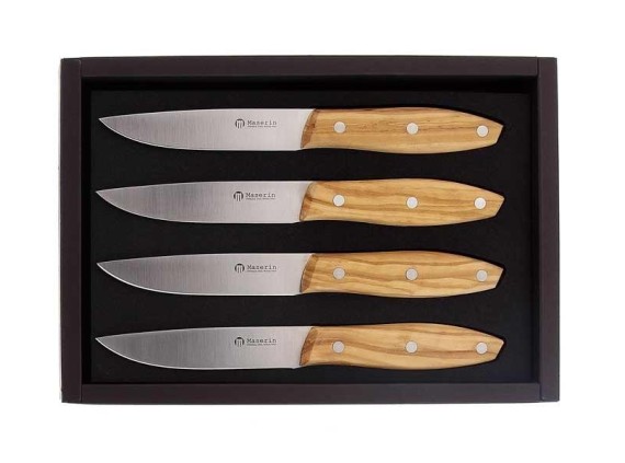 maserin 2133.ol couteau acier inox 1,4116 manche 23 cm d'olivier