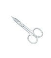 maserin 2c.69.4 ciseaux nickelés manche 10 cm gris