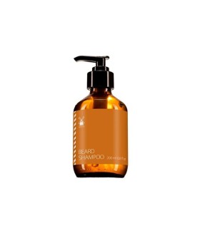 Mühle bpbs Shampoing à barbe MUHLE, végan, parfum bergamote/cèdre. Flacon poussoir en verre de 200 ml.