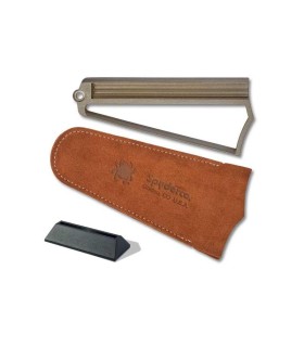 spyderco 308cbn pierre à aiguiser lame  cm acier carbone manche 0 cm gris