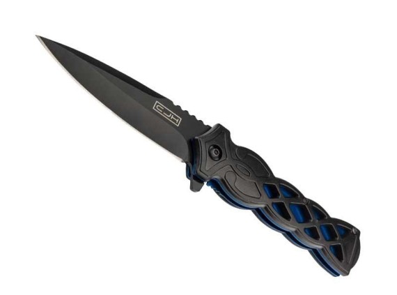 herbertz he.44008 couteau lame 10,5 cm acier manche 12 cm noir nœud celtique