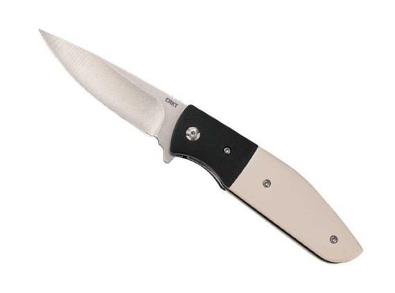 crkt 2867.cr couteau lame 8 cm acier 8Cr13MoV manche 10,5 cm noir