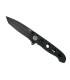 crkt 1604db.cr couteau lame 12 cm acier d2 manche 13,5 cm noir