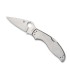 spyderco c261p couteau lame 8 cm acier 8Cr13MoV manche 10 cm gris