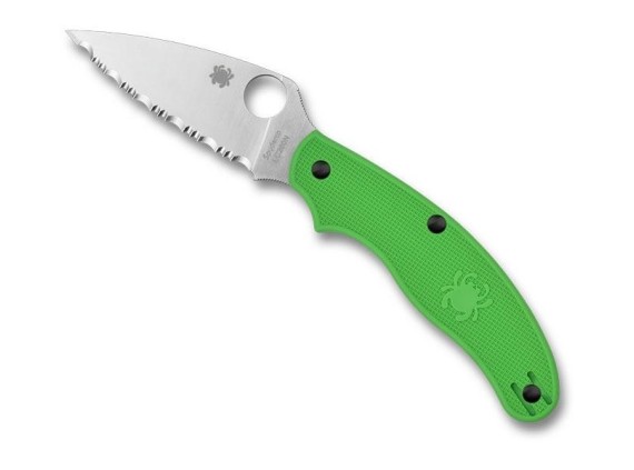 spyderco c94sgr couteau lame 8 cm acier LC200N manche 10 cm vert