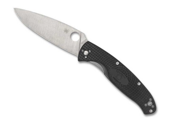 spyderco c142pbk couteau lame 11,5 cm acier 8Cr13MoV  manche 13 cm noir