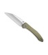 civivi c200043 couteau lame 8 cm acier 10cr15comov satiné manche 10,5 cm vert olive