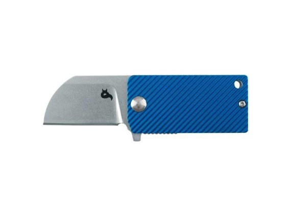 fox production bf.750bl couteau lame 5 cm acier 440a manche 6 cm bleu
