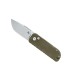 fox production bf.758mi couteau lame 7,5 cm acier d2 manche 9 cm vert